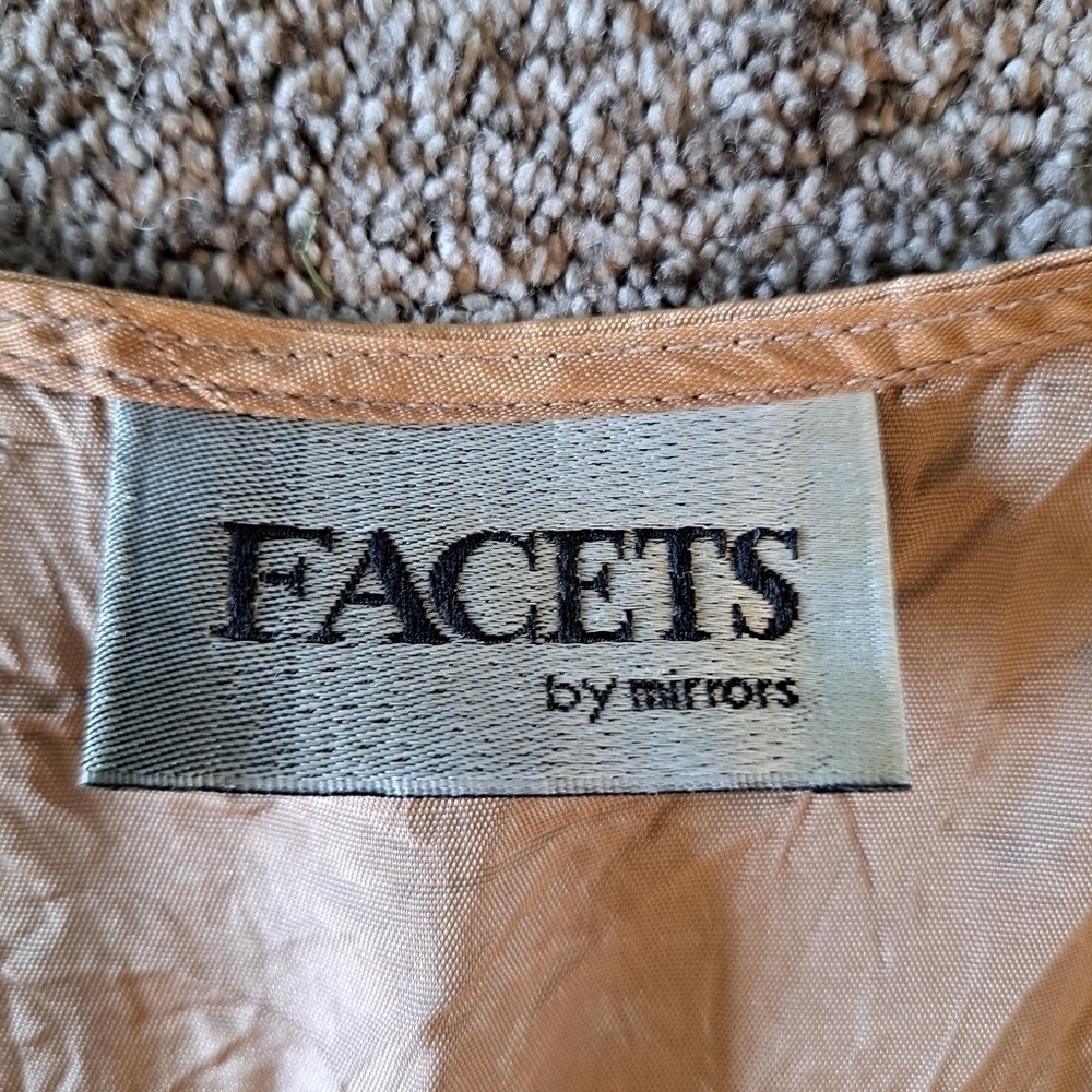 Vintage Facets by Mirrors Vest Women's Tapestry People Cotton Blend  Size  Med - Picture 8 of 11